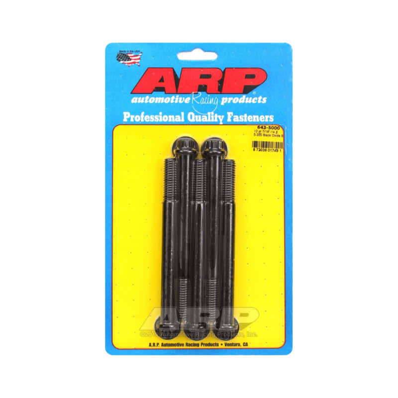 Set de șuruburi și piulițe universale ARP 7/16-14 – Black Oxyde, 12 capete, x5 - ARP-643-5000 - 643-5000 - 3666618193748